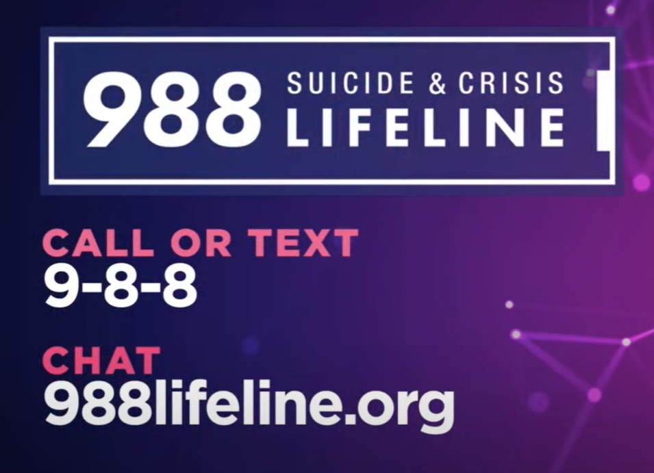 988 Suicide & Clrisis Lifeline